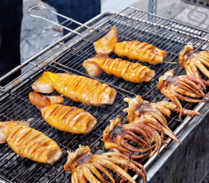 cách chế biến mực 1 nắng nướng
