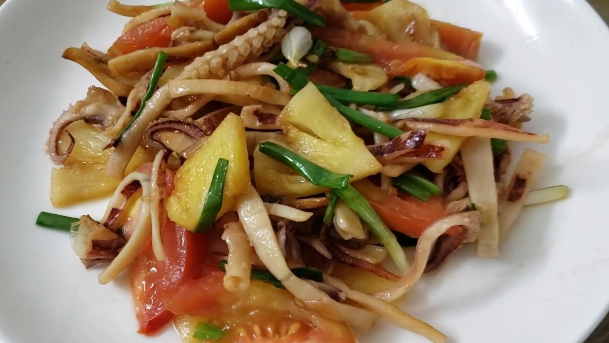 Món ngon với mực khô