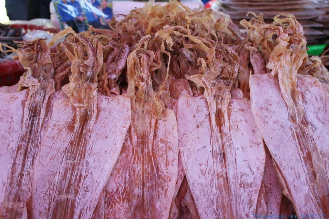 Mực 1 nắng Đà Nẵng phơi khô