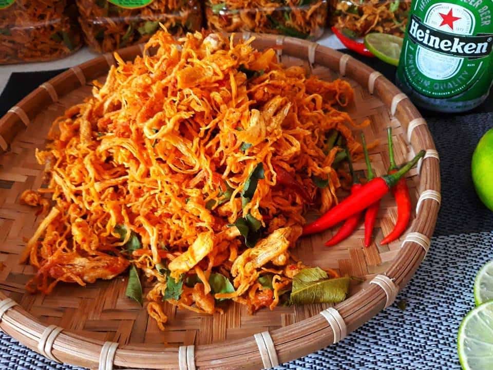 cách làm khô gà không cần lò nướng khô gà