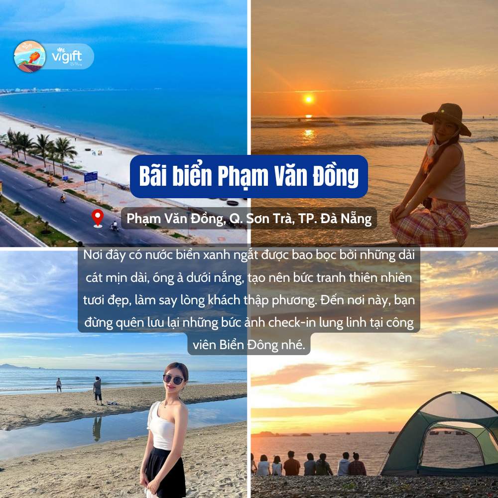 Bãi biển Đà Nẵng đẹp - Bãi Biển Phạm Văn Đồng