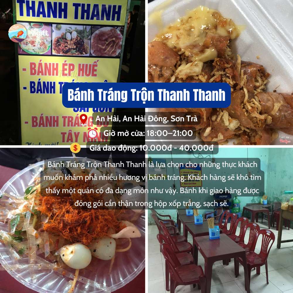 Bánh Tráng Trộn Thanh Thanh- Quán Bánh Tráng Trộn Đà Nẵng Bánh Tráng Trộn Thah Thanh- Quán Bánh Tráng Trộn Đà Nẵng