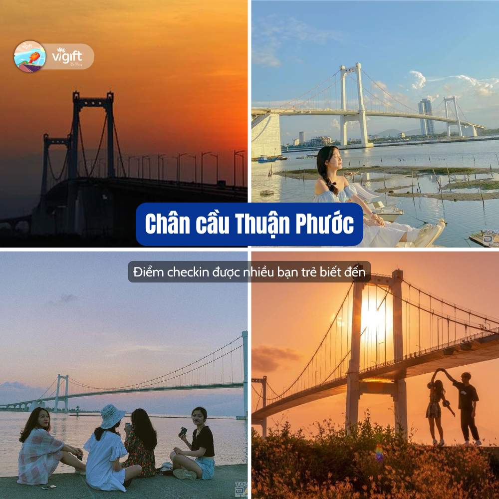 Địa điểm ngắm hoàng hồn Đà Nẵng - Chân Cầu Thuận Phước 