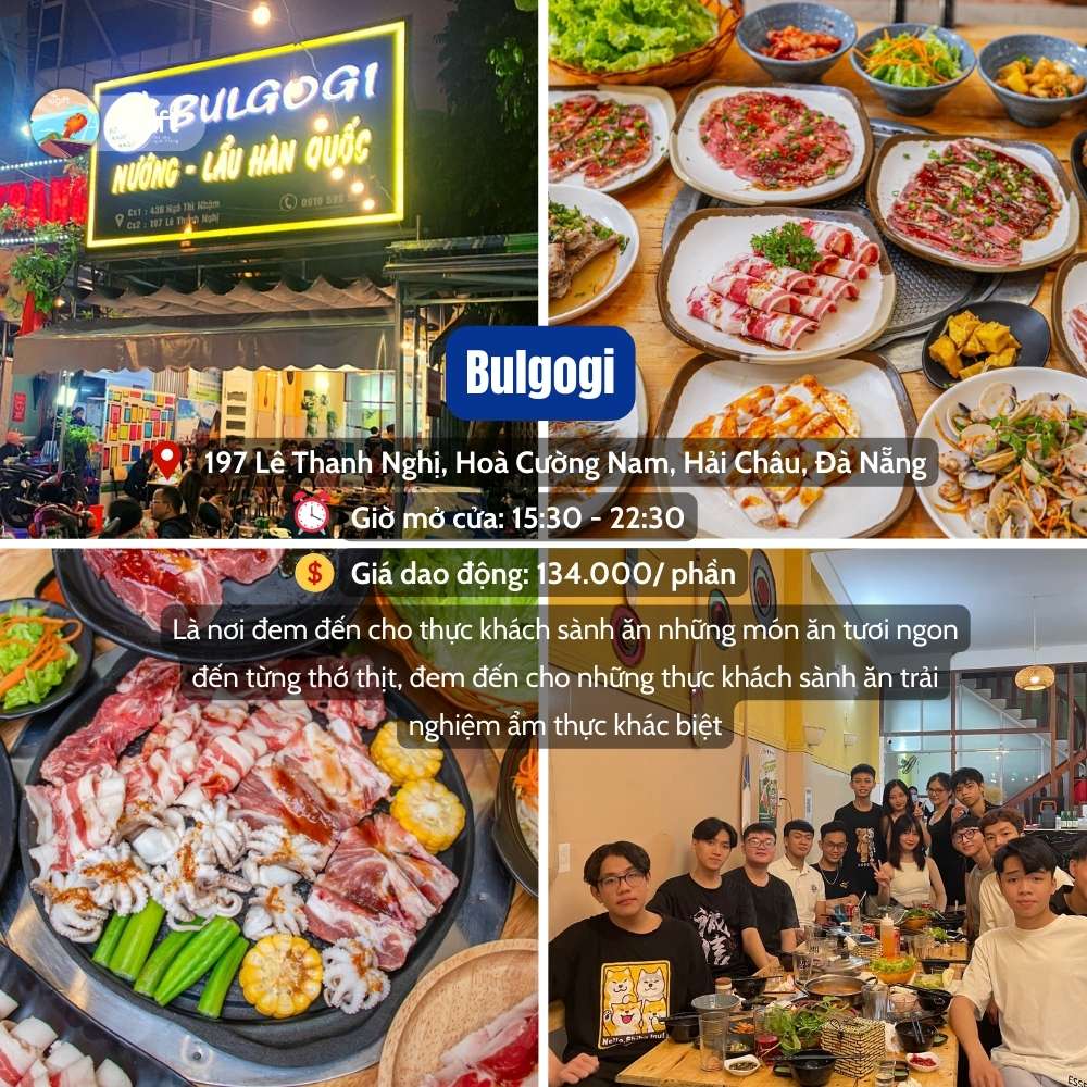 Nhà hàng Hàn Quốc ở Đà Nẵng - Bulgogi