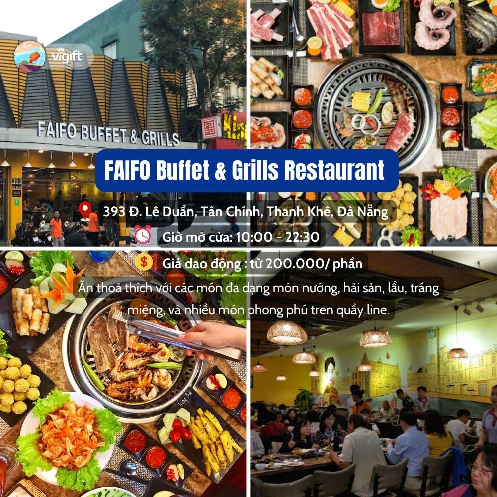 Nhà hàng Hàn Quốc ở Đà Nẵng - FAIFO Buffet & Grills Restaurant 