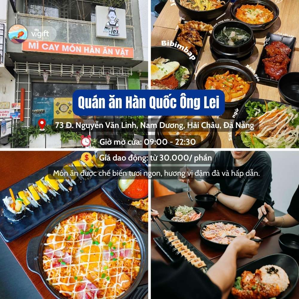 Nhà hàng Hàn Quốc ở Đà Nẵng - Quán ăn Hàn Quốc Ông Lei