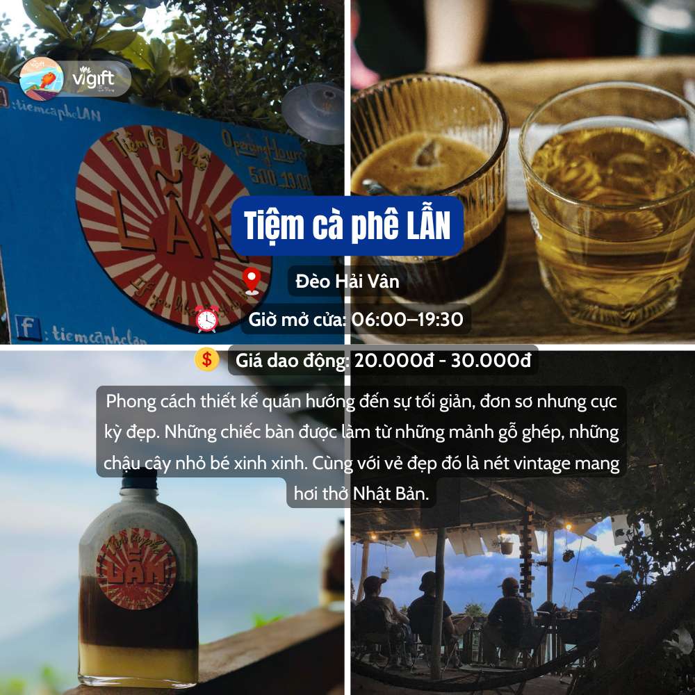 Quán Cafe Đèo Hải Vân Đà Nẵng - Cafe Lẫn